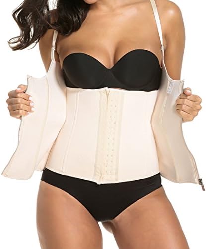Jenbou Waist Trainer Slimming Vest Body Shaper Women's Tummy Control Sauna Weight Loss Cincher Adjustable Straps Corset