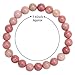 YISSION 4PCS 8mm Beaded Bracelets for Women Men Semi-Precious Gemstone Bracelet Healing Crystal Elastic Stretch Bracelet Set Gifts