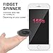 FridayFun Tri-Spinner Fidget EDC ADHD Focus Toy With Smaller Friction and Longer rotation, Great for Anxiety Relief & Deep Thought (black)