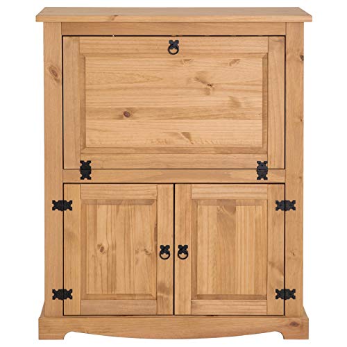IDIMEX Weinschrank Tequila, schöner Barschrank im Mexiko Stil, praktische Hausbar aus Kiefer massiv in gebeizt/gewachst… – Bild 6