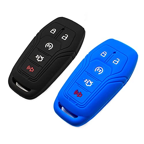 4 Button Silicone Car Key Cover Case For Ford F-150 F-250 Remote Fob Protector E - Foto 6