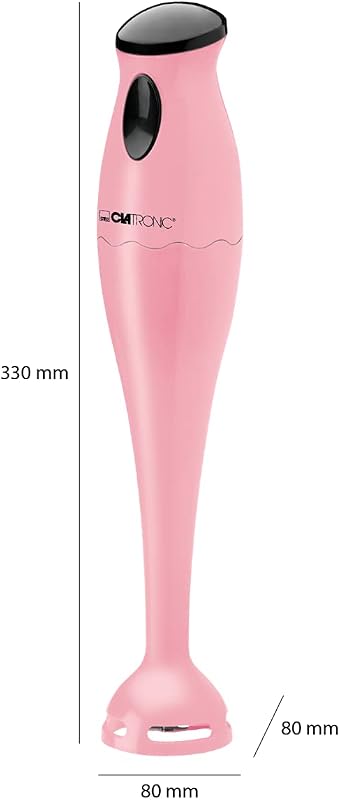 Pürierstab | Stabmixer | 180 Watt | Edelstahl Messer | Rührstab | Babynahrung, Suppe, Smoothies, Püree, Sauce | mit 500 ml Mixbehälter | SM 3577 pink — Foto 5 von 6