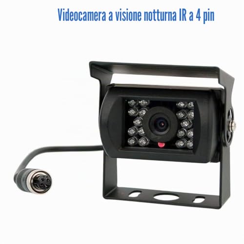 Bus Truck Trailer Heavy Duty 18LED IR for Night Vision Waterproof Reverse Backup Rear Camera with 15 m Cable 12 V-24 V