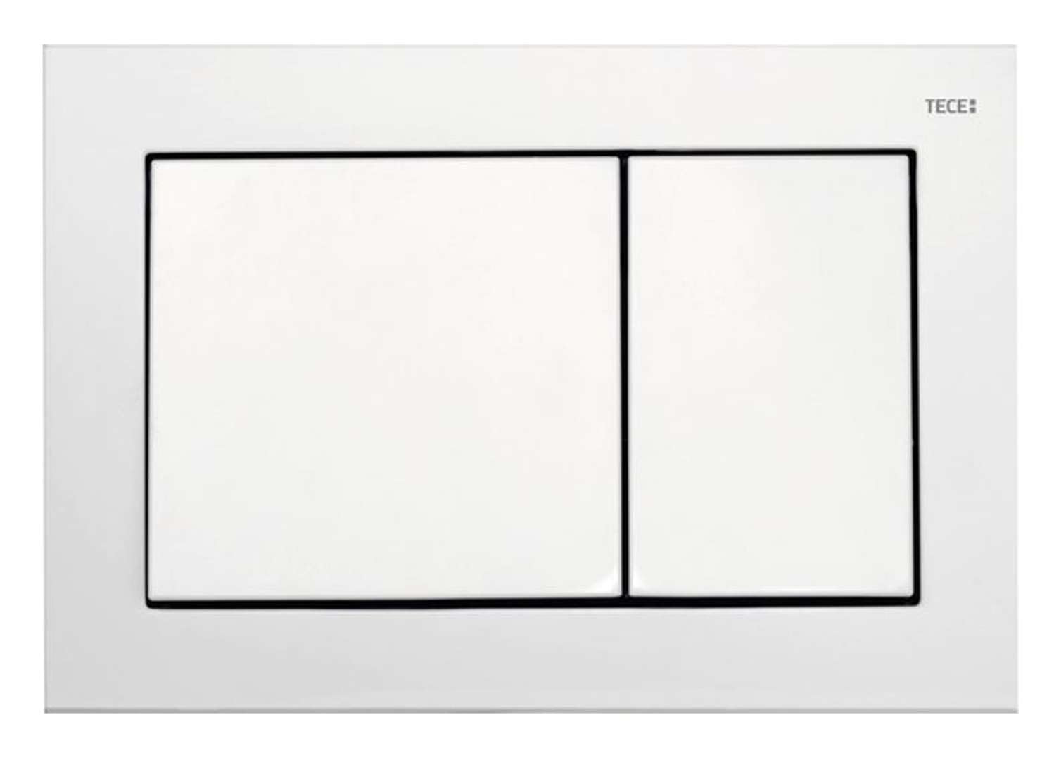 Tece WC actuating Plate Base, Two-Volume Technology, 1 Piece, White, 9.240.700