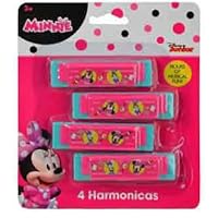 Disney Minnie Mouse Bowtique Toy Mini Harmonicas, Pack of 8 Harmonicas