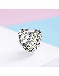XOYOYZU - Abalorio de plata de ley 925 para pulsera y collar Pandora, diseño de abalorios