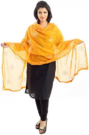 Lionize Women's Jute Silk Printed Dupatta, Hijab, Stole, Scarf (Ink Blue)