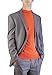 Alberto Cardinali Men's Mock Neck Sweater MC5 (Medium Orange)