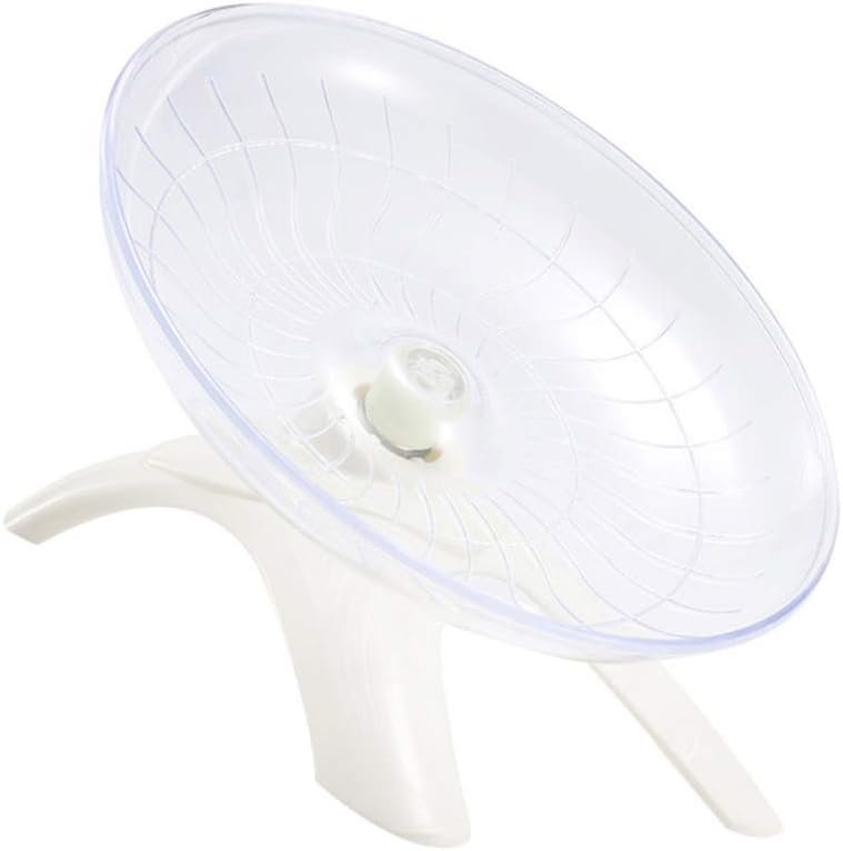 POPETPOP Hamster Pet Flying Saucer Exercise Wheel Toy Spinner for Gerbil Rat Chinchillas Guinea Pig Squirrel Small Animal(Random Color)