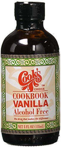 Cook's Cookbook Alcohol Free Pure Vanilla Flavor 4 oz