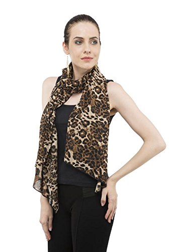 sunshine* women's girls' and ladies scarf stole for summer in soft animal print