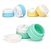 HAL Travel Silicone Cosmetic Containers With Sealed Lids Pack of 6, Soft Silicone - BPA Free, Great for Home and Outdoor (10ml)