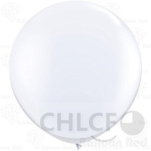 36 Inch Pack of 3 pcs Reusable Giant Latex Balloon for Wedding Birthday Party Festival Event Decorations (White)