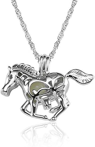 Lcbulu Galaxy Crescent Moon Pendant Necklaces Jewelry for Women Teen Girls 18''