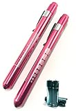 Penlight (Pink) Oak-Lite's 2018 Nurse Back to School Gift Penlight (2 Pack and AAA Batteries included) with Pupil Gauge and Pocket Clip for Doctors EMTs and Nursing Students