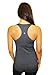 90 Degree By Reflex - Power Flex Racerback Tank Top - Heather Charcoal Medium