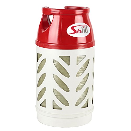 Safefill refillable LPG gas cylinder, bottle. translucent and light weight 10 KG, 24 Liter Buy