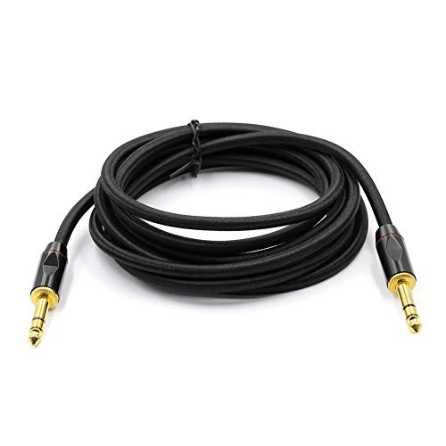 millet16zjh 3/6m Electric Guitar Bass Cord Line Straight Plug Music Instrument Audio Cable - Black 6M
