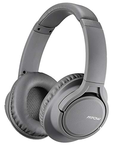 Mpow H7 Bluetooth Headphones, Stereo Wireless Over-Ear Headphones with Microphone, Memory-protein Ear Cushions for Cellphone/Tablets/PC/TV