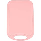Plastic Chopping Block Meat Vegetable Cutting Board Non- Anti Overflow With Hang Hole Chopping Board Pink