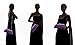 Pulama® - Evening Handbag Classic Satin Detachable Strap Purple Clutch