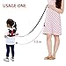 Accmor 3 in 1 Toddler Harness Leash, Cute Child Harness + Baby Anti Lost Tether Strap + Wrist Link, Kid Walking Belt for 1-5 Years Boys and Girls to Zoo or Mall