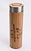 Bamboo Travel Coffee Mug Double Wall Eco Thermos for Hot and Cold Beverages, BPA Free, with Stainless Steel Infuser for Coffee or Tea & Fruit, (16oz)