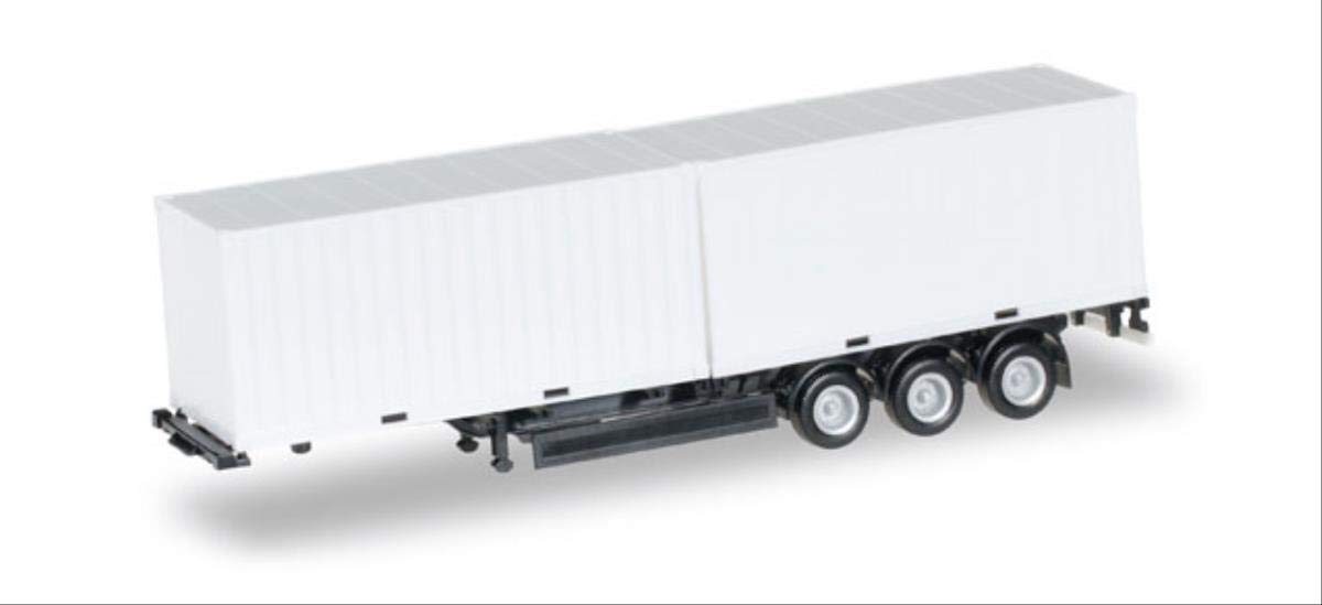 herpa 076494-002 Krone 40' container chassis with 2 x 20' container, miniature vehicles