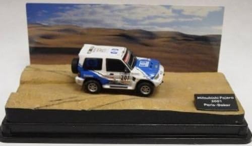 MITSUBISHI PAJERO DIORAMA PARIS/DAKAR 2001 1/72 Model Car
