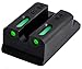 TRUGLO TFX Pro Tritium and Fiber Optic Xtreme Handgun Sights for Ruger Pistols, Black