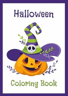 Livro Purple Cute Cartoon Halloween:: Book para colorir