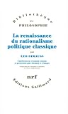 La renaissance du rationalisme politique classique by