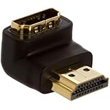 High Speed HDMI 90 Degree Adapter Male to Female Gold Plated 1080p - Black