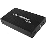 USB 2.0 3.5 Inch SATA External Hard Drive HDD Enclosure Case Black