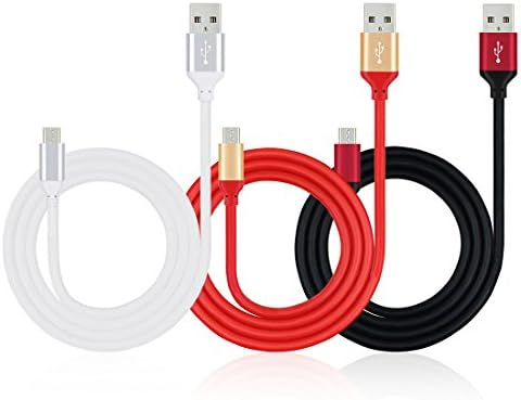 Micro USB Charger Cable, MIVINE 3 Pack 3Ft USB to Micro USB 2.0 Connector Fast Charging Data Extension Cable for Galaxy S7 S6 Edge S5 S4 Note 5 4, HTC, Sony, ZTE, LG G4 V10 and more Android Devices