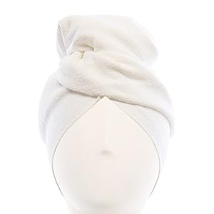 Image of Aquis - Original Hair Towel, Ultra Absorbent & Fast Drying Microfiber Towel For Fine & Delicate Hair, White (19 x 39 Inches)