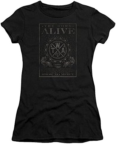 The Word Alive - Show No Mercy - Juniors Sheer Cap Sleeve T-Shirt - Large