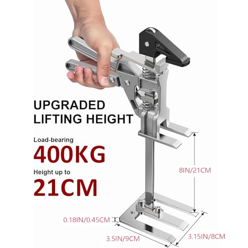 Labor Saving Arm Jack 2 Pack, Multi-Function Hand Lifting Tool Jack, Two-Speed Descent Furniture Lifter Jacks, Arm Tool Lift for Installing Cabinets,Doors & Windows, Load-Bearing 400 kg