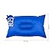 Self Inflating Camping Pillow, Compressible Travel Pillow, Foldable Air Pillow, Inflatable Pillow & Outdoor Pillow for Backpacking, Camping, Hiking, Traveling, Beach, Picnic, Outdoor Sports (Blue)