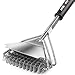 IREGRO Grill Brush and Scraper, 3 in 1 Bristle Free BBQ Cleaning Brush, Stainless Steel Safe Barbecue Grill Cleaner Grill Accessories Suitable for Porcelain, Ceramic, Steel, Iron All Grills