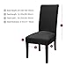 Fuloon 6 Pack Super Fit Stretch Removable Washable Short Dining Chair Protector Cover Seat Slipcover for Hotel, Dining Room, Ceremony, Banquet Wedding Party