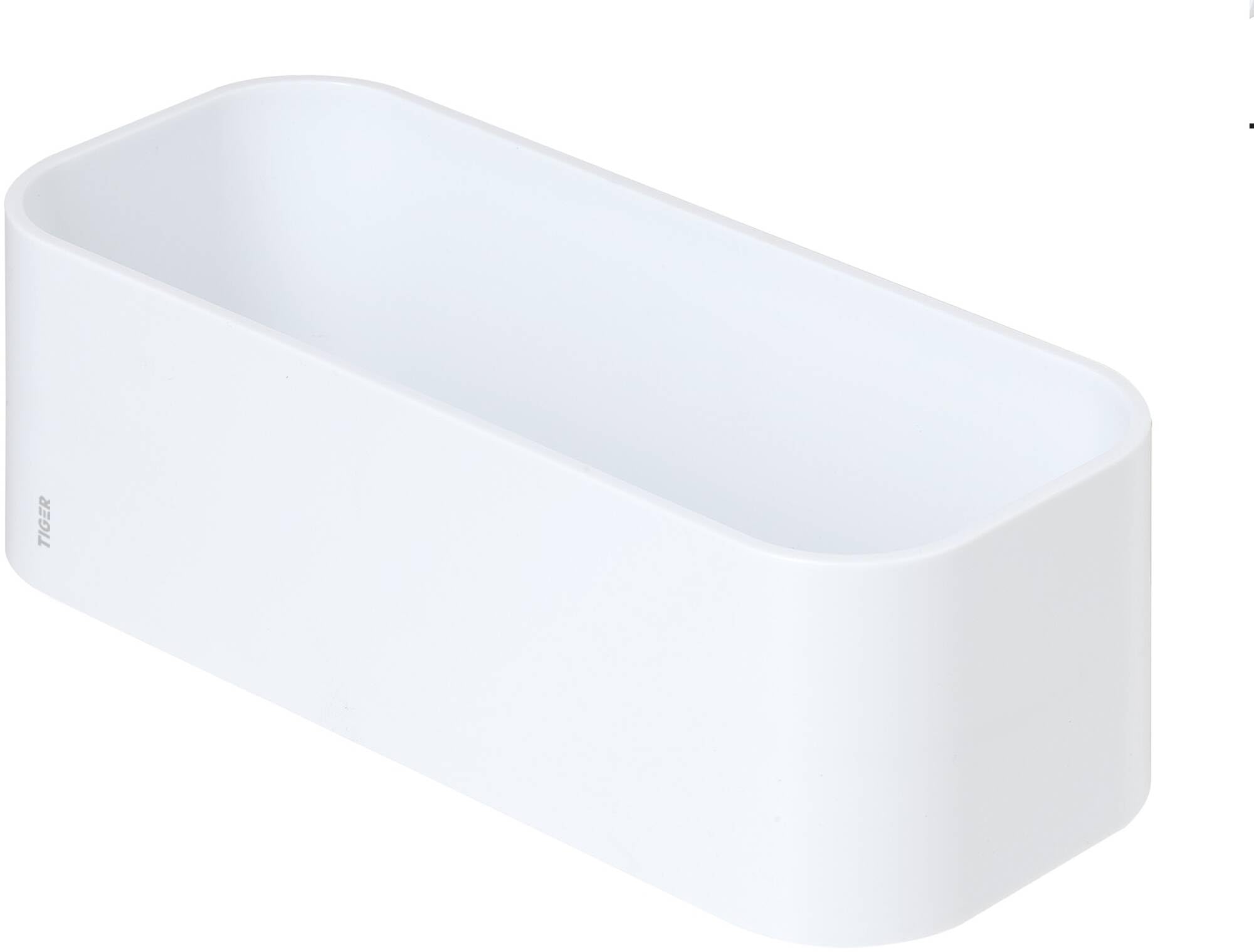 Tiger 2-Store Wall Tray/Shower Basket, ABS, White
