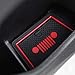 Auovo Anti-dust Interior Cup Mats Door Gate Slot Storage Mats for Renegade 2016 2017 (16pcs, Red)