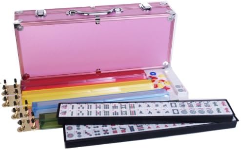 Deluxe Mahjong in Pink Aluminum Case