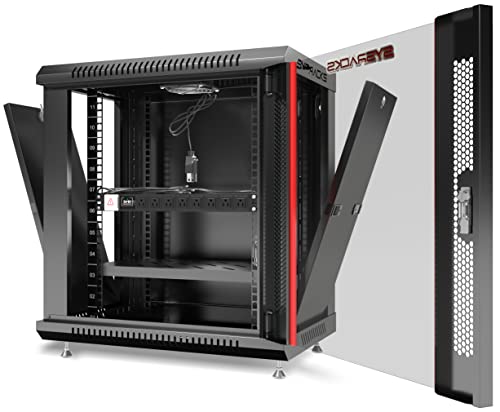 Sysracks - 12U - Server Rack - Wall Mount Rack - Locking Cabinet For ...