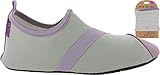 FitKicks Shoes with FitWrist Wallet (Grey / Lavender)