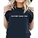 YITAN Women Funny Summer Cute Funny T Shirts Short Sleeve Cotton Top Graphic Tees