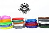 3D Pen Filament Refill - BONUS GLOW IN THE DARK COLORS INCLUDED - 1.75mm ABS - 400 Feet Total of 20 Different Colors in 20 Foot Lengths