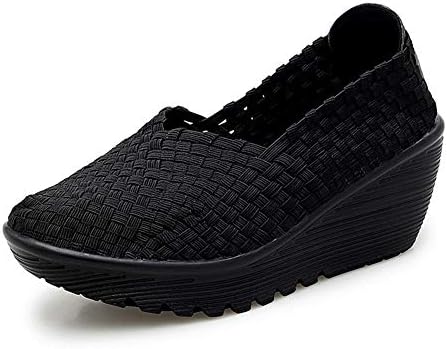 EnllerviiD Damen Wedge Sandalen - Mary Jane Keilschuhe Mit Riemen | Bequem & Atmungsaktiv