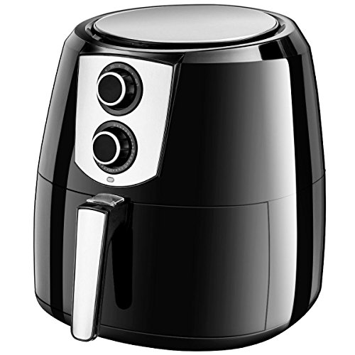 Click Here to See More Images BYNSON13 Electric Air Fryer 1800W 5.5 Quart Oil Free with Timer and Temperature Control